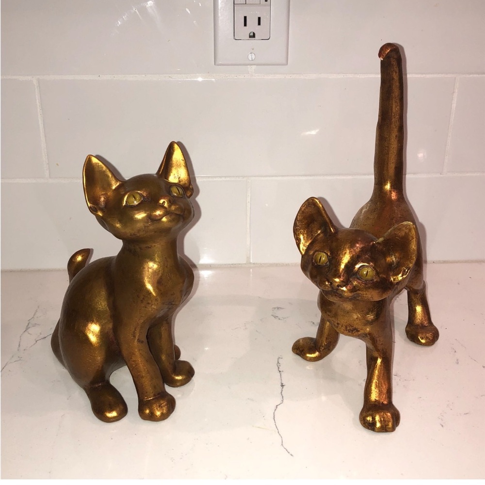 VINTAGE ANTHONY FREEMAN CERAMIC 1970’s Rare PAIR OF KITTENS